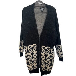 Black and Cream Women's Cardigan